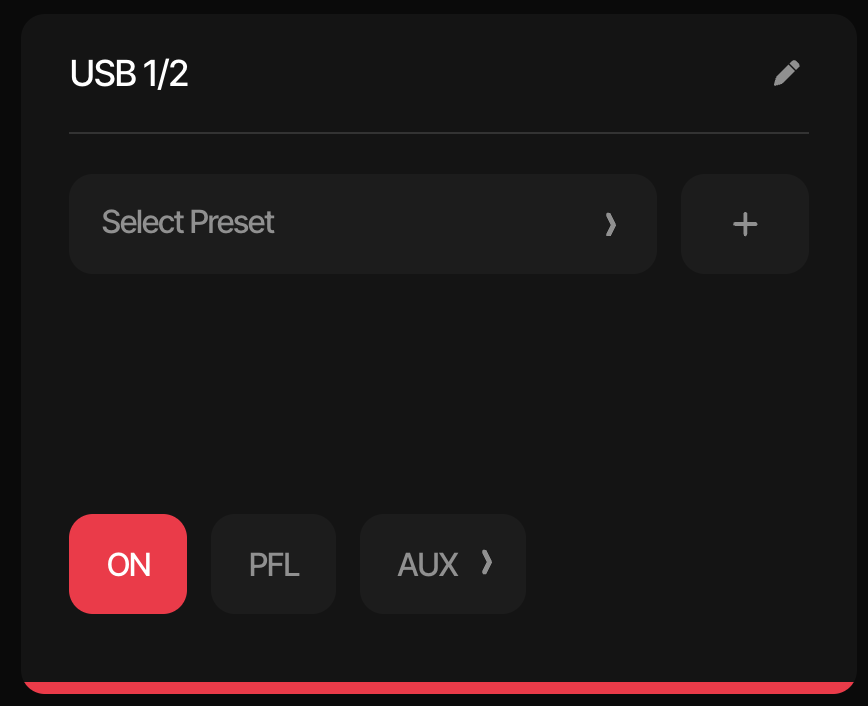 Channel on section