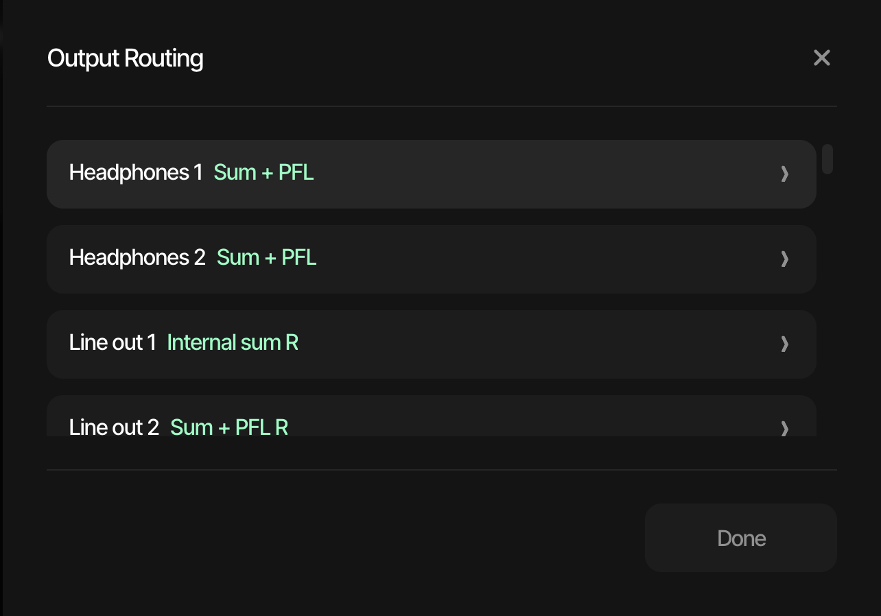 Output Routing